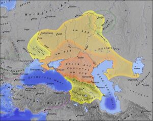 The Khazar Empire according to Wikipedia