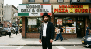 kosher-and-non-kosher-restaurant-jew-in-front