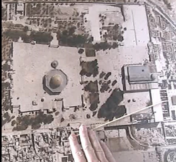 The Area Beneath the Stick Is Not Part of Mount Moriah